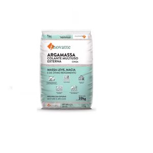 argamassa piso sobre piso porc int/ext 20kg inovatte cinza - 304107