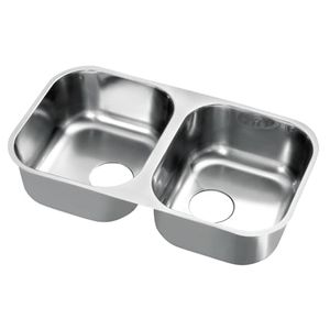 Cuba dupla Inox embutir 304  71.5x40x15 Docol