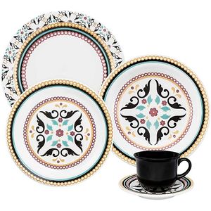 aparelho de jantar/cha daily luiza oxford 20pcs - 21731