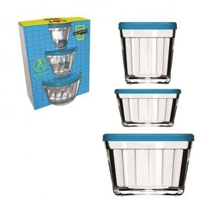 conjunto tigelas c/tampa amer nadir 3pcs - 011767