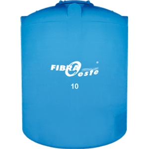 caixa d'agua polietileno tanque 10000l fibraoeste azul - 1457