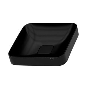 cuba sobrepor agata squar diam 38x38cm deca preto onix - AS002AC