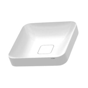 cuba sobrepor agata squar diam 38x38cm deca branco acetinad - AS001AC