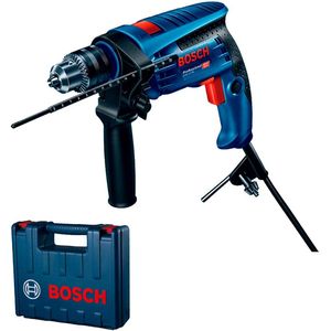 furadeira impacto c/maleta gsb13re 650w bosch azul 220v - 060123D5E1000