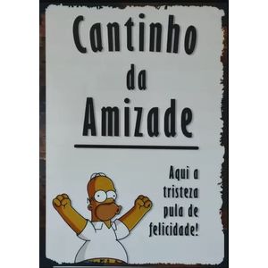 quadro metal frases cerveja 30x40cm nova alianca - 35134