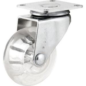 rodizio giratorio pu 2pol vonder transparente - 3579002020