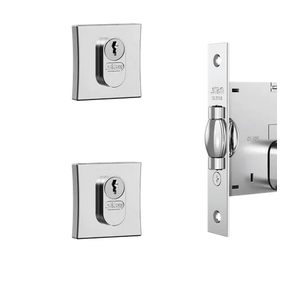 kit fechadura pivotante quadrada ros 1005/1007 stam cromado - 34788