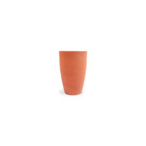 Vaso conico riscato 45 terracota
