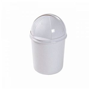 lixeira retratil 194 7.3l plasvale branco - 1948300
