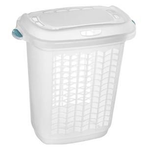 cesta telado 46l plasvale transparente retang - 12894600