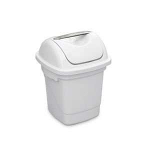 lixeira basculante 1241 10l plasvale branco - 12418300