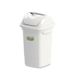lixeira basculante 1243 30l plasvale branco - 12438300