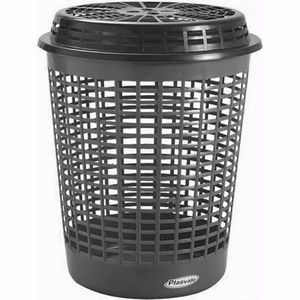 cesto roupas 517 55l plasvale preto - 517
