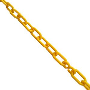 corrente plastica 10m metasul amarelo - 013403112