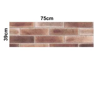 Revestimento (A) Retificado/Acetinado Ladrillo 39x75cm Incopisos RED - TMRU539004A