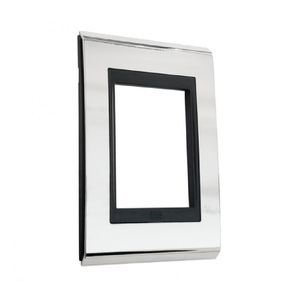 placa 3modulos cep refinatto 4x2 weg preto/prata - 13978175