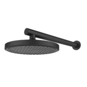 Ducha del toro redonda em abs 20cm black com prolongador