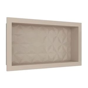 nicho banh marmo sintetico text trian 60x30 cozimax bege - 99951