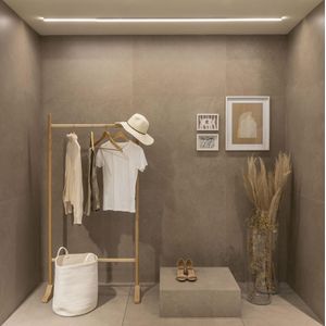 porcelanato (a) retificado/acetinado caliza greige 90x90 eliane - 8049683