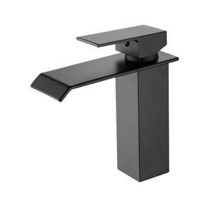 Misturador Monocomando Quadrado Banheiro Bica Baixa Black 6720