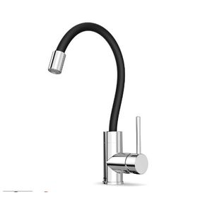 misturador para cozinha mesa monocomando bica flexivel colors celite cromado/preto - B5003CECR0