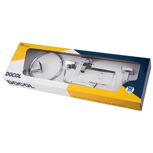 kit de acessorios trip 5pcs docol cromado - 00765606