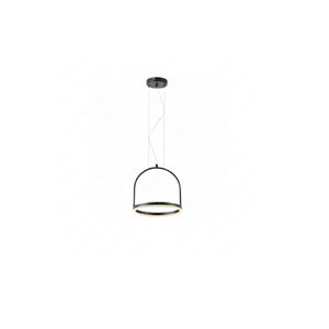 pendente led cage 12w 3000k avant preto fosco bivolt - 489730072