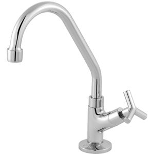 torneira para cozinha mesa bica movel alta c39 levanzo q/f 1/4 de volta imperatriz cromado - 4682