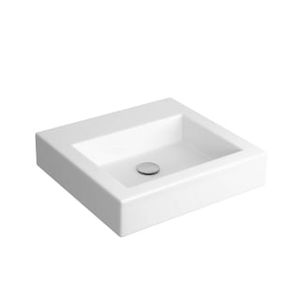 cuba apoio quadrada 43cm deca branco c/mesa - L73717