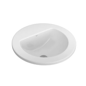 Cuba Sobrepor Redonda 45Cm Deca Branco C/Mesa - L127217