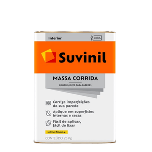massa corrida 25kg suvinil - 50687535