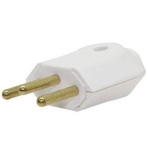 plugue 2p+t macho 20a alumbra branco 250v - 2774
