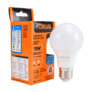 lampada led a60 9w foxlux 6500k - LED9007