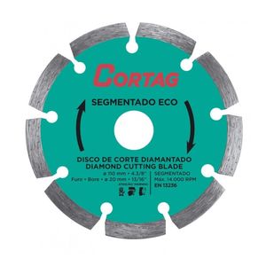 disco diamantado segment eco 110x20mm cortag - 61699