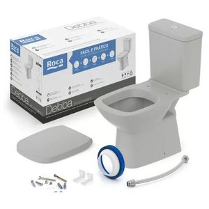 Kit Bacia Com Caixa Acoplada Debba Classic Roca Stone 6Pcs - C329723017