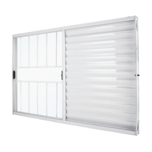 janela veneziana smart 3f 120x100 crv portas branco c/gd - 994338
