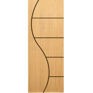 porta de madeira angelin frisada 80x210cm duracon - SE09