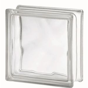 tijolo vidro do vitraltec 19x19x8 nichele incolor - 001700