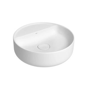 cuba apoio redondo 40cm deca branco c/mesa - L12040M17