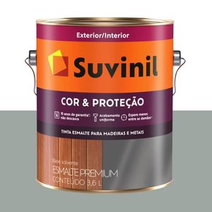 tinta esmalte acetinado cor e protecao 3.6l suvinil platina - 53385401