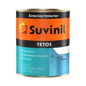tinta acrilica fosco tetos 900ml suvinil branco neve - 51470724