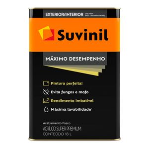 tinta acrilico max desempenho 18l suvinil branco - 50755780