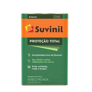 tinta acrilico fosco protecao total 18l suvinil branco - 50345843