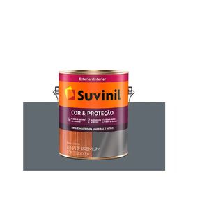 tinta esmalte brilhante cor e protecao 3.6l suvinil cinza medio - 53381850