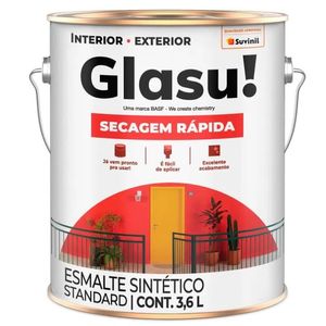 tinta brilhanteseca rapido glasu 3.6l suvinil preto - 53437341