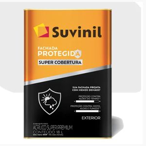 Tinta acrílica fachada protegida super cobertura suvinil 18l branco neve