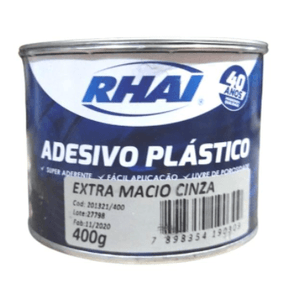 massa plastica 400g alv cinza - 201321