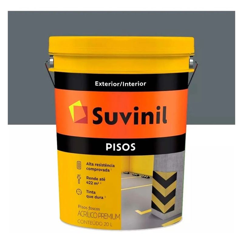 Tinta Piso 20L cinza Suvinil -1-