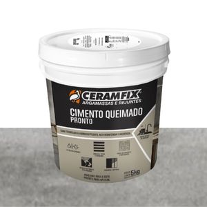 cimento queimado pronto 5kg inovatte cinza - 603986