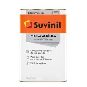 massa acrilica 25kg suvinil - 50687486